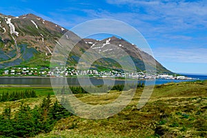 The fishing town Siglufjordur