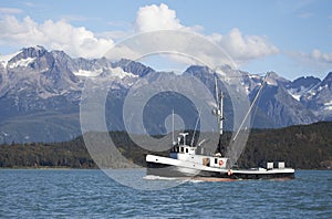Fishing Trawler in Southeast Alaska photo
