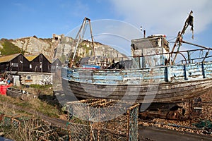 Fishing trawler wreck Hastings