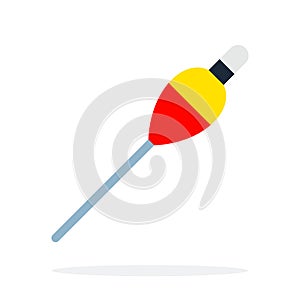 Fishing vector icon flat isolated.