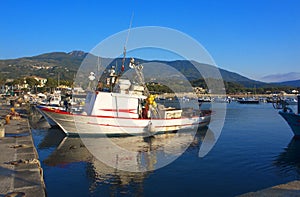 Fishing vessel in port