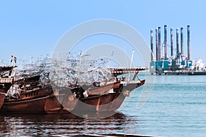 Fishing vessel in the sea