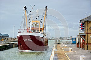 Fishing Vessel. Sylvia Bowers. Shoreham Lock.