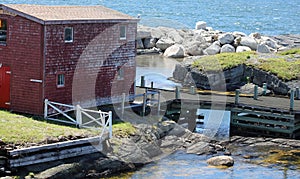 A fishing village called Blue Rocks Nova Scotia Canada.