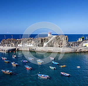 Fishing village Camara de Lobos. Madeira, Portugal