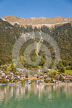 Fishing village in Lake Brienz