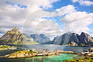 Fishing village in Lofoten Islands