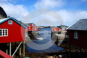 Fishing village in the Lofoten Islands, Norway