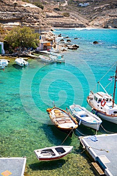 Fishing village of Mandrakia on Milos island