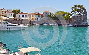 Fishing village of Nafpaktos in Greece