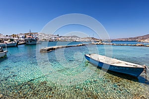 The fishing village Naousa, Paros, Aegean Islands, Greece