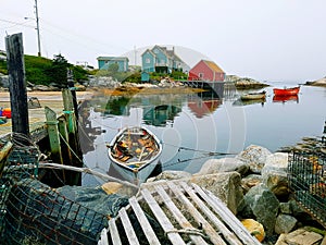 Fishing village of Peggys cove in nova SCOTIA, canada