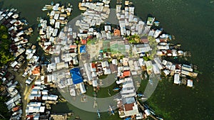 Fishing village in the Philippines. Mindanao