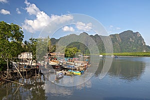 Fishing village in Thailand