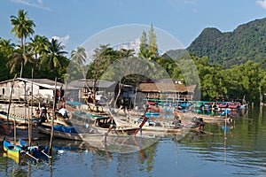 Fishing village in Thailand