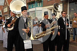 The fishing village of Volendam, The Netherlands.