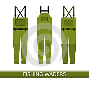 Fishing Waders Isolated