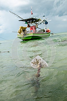 Fishingboat and anchor