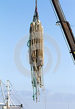 Fishingnets hanging in the air