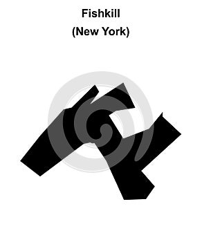 Fishkill outline map