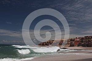 Fishman Village on Atlantic ocean in Marocco