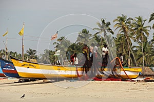 The fishmen in the boat