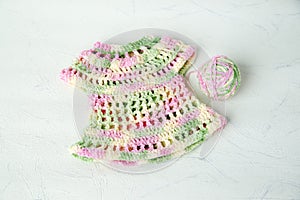 Fishnet dress knitted wool