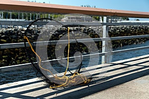 Fishng net at Edmonds fishing pier