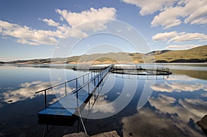 Fishpond in Dam Dospat photo