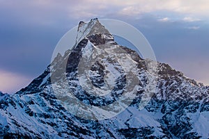 Fishtail Mountain at sunrise