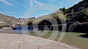 Fishway in the little town of Abaran, Murcia region in Spain