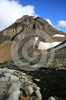 Fissile Peak and Russet Creek photo