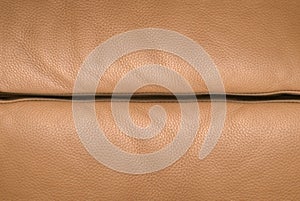 Fissure in a leather sofa photo