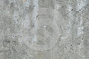 Fissured concrete wall gray