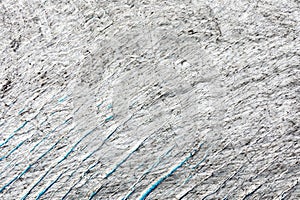 Fissures crack nature pattern glacier surface thaw