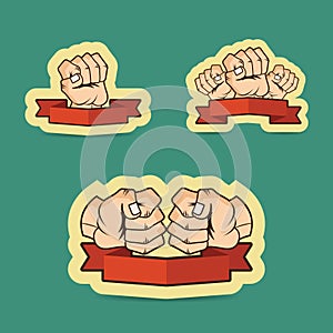 Fist cartoon illustration