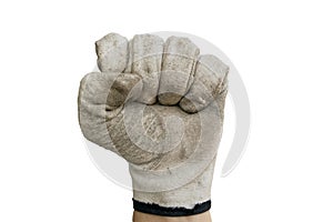 Fist with glove