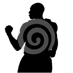 Fist pump cheer illustration by crafteroks