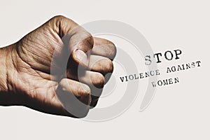 Fist and text stop violence against women