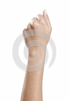 Fist woman hand