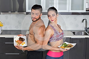 Fit couple - animal versus plant proteins