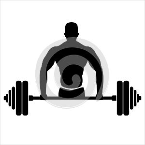 Barbell bodybuilder icon.
