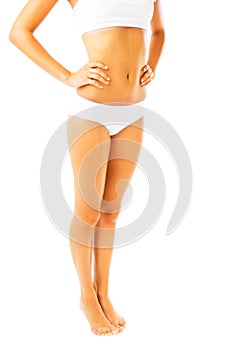 Fit and slim female body