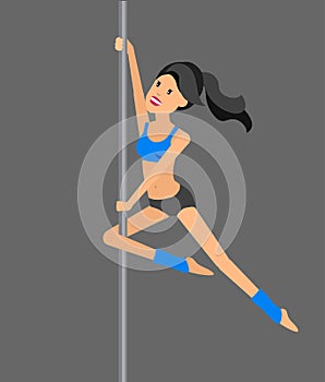 Fit woman stretching her leg to warm up - over white background