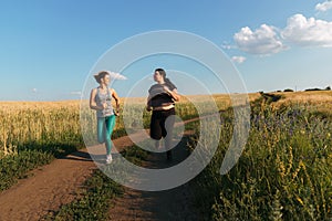 Fit woman support and motivate friend at workout