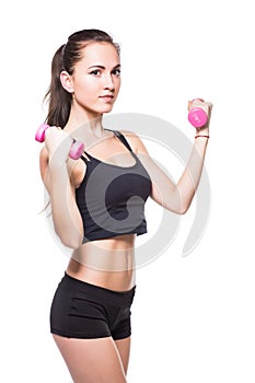 Fitnes woman exercising