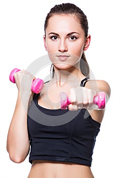 Fitnes woman exercising