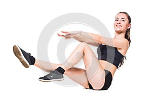 Fitnes woman exercising