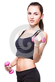 Fitnes woman exercising