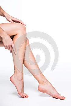 Fitnes woman legs